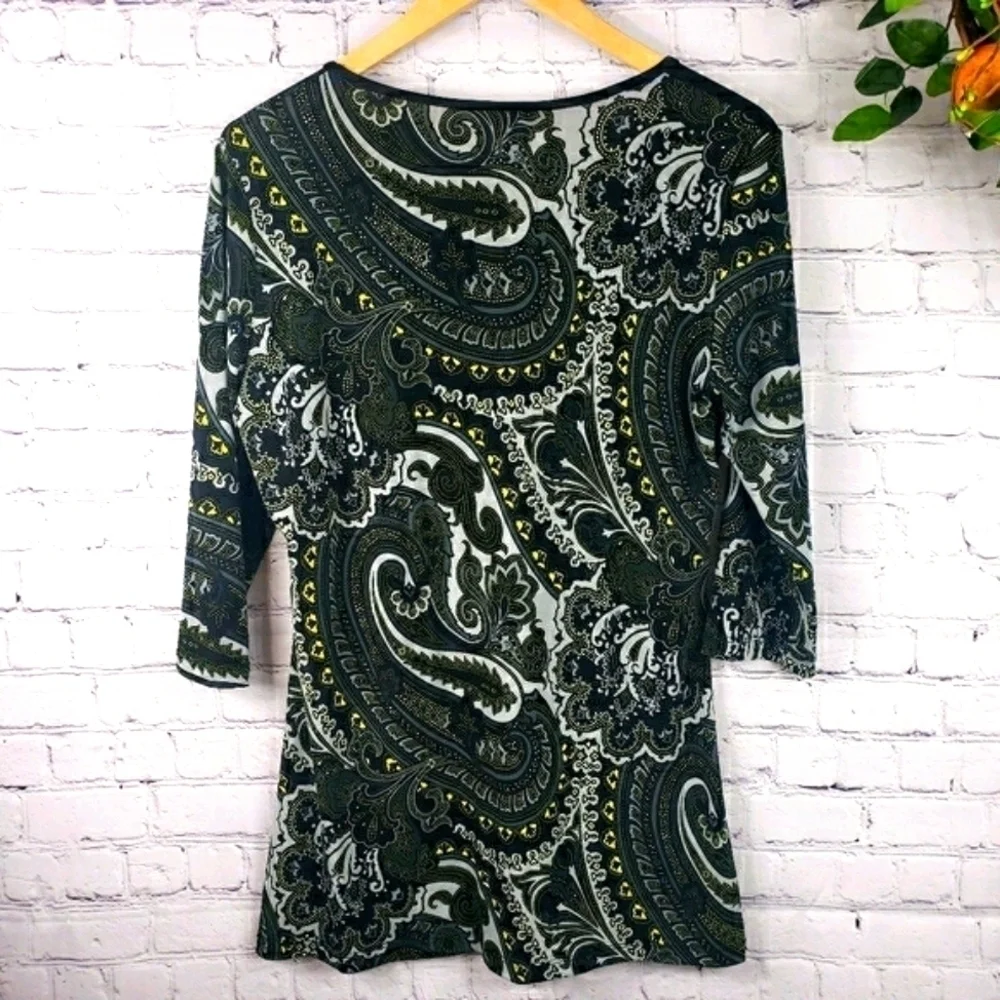 CASUAL LAND 3/4 Sleeve Blouse Top Size 1X - Picture 2 of 10